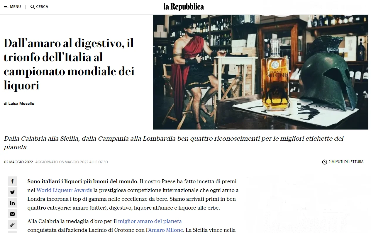 Dove storia e gusto si incontrano, cosa dice di noi La Repubblica
