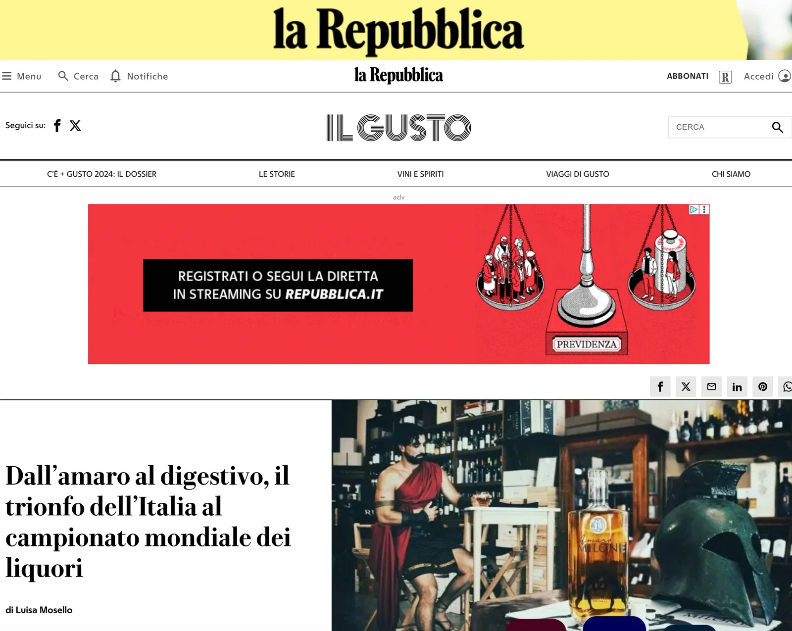 Dall’amaro al digestivo, il trionfo dell’Italia al campionato mondiale dei liquori