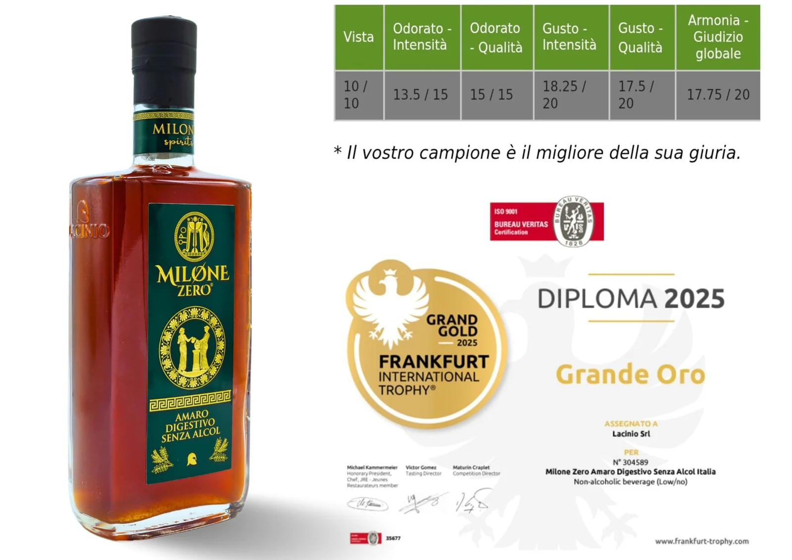 Amaro Milone trionfa a Francoforte